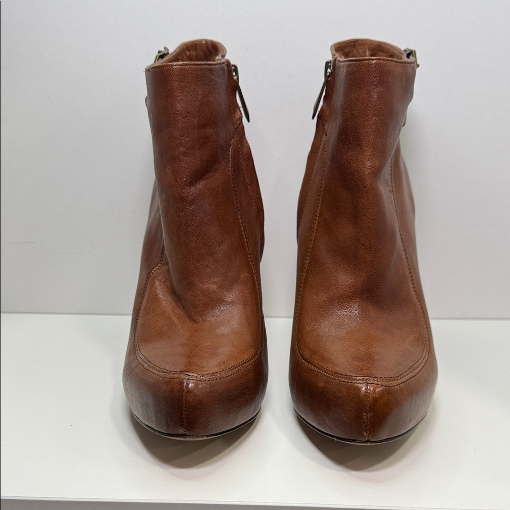 Sam Edelman Brown Leather Ankle Boots size 9.5 - Picture 3 of 13